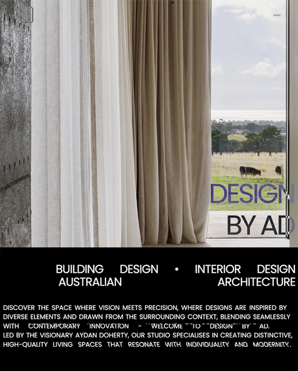 Dynamic Web Design for Design By AD | Custom Websites for Interior Designers, Builders & Architects